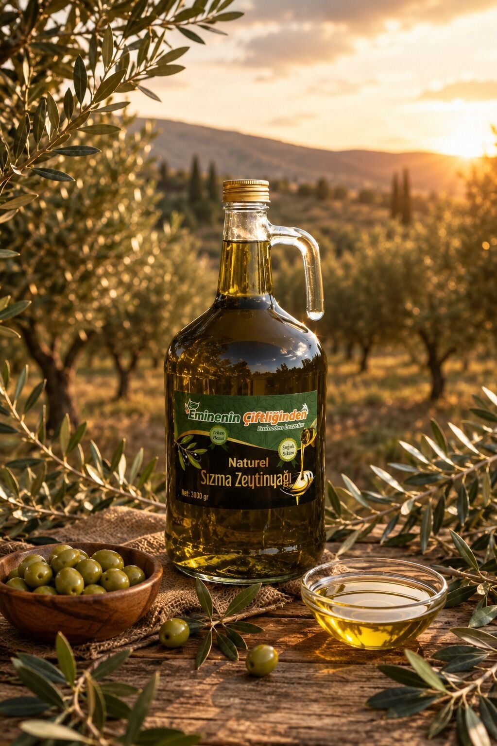 ERKEN HASAT SOĞUK SIKIM ZEYTİN YAĞ 3 LT