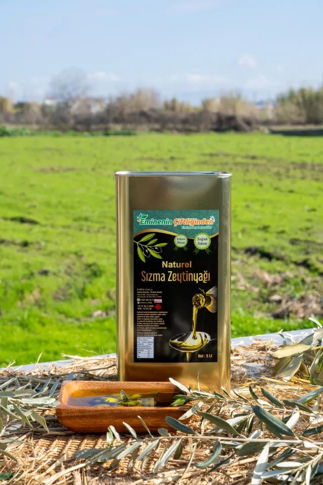 ERKEN HASAT SOĞUK SIKIM ZEYTİN YAĞ TENEKE 5 LT