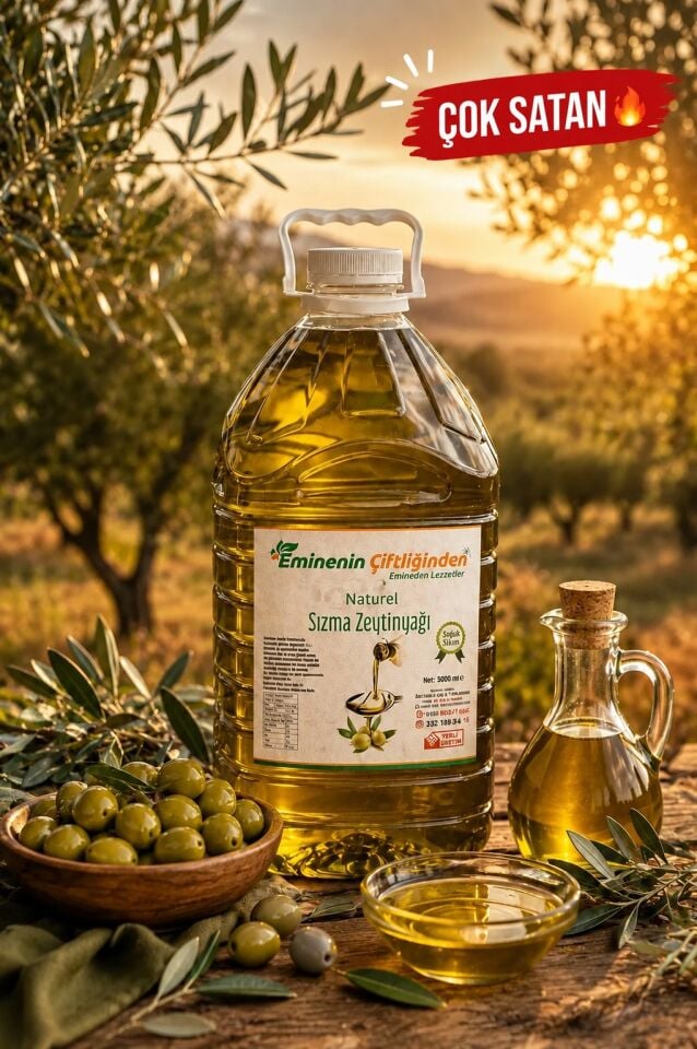 NATUREL SIZMA ZEYTİN YAĞ ŞİŞE 5 LT