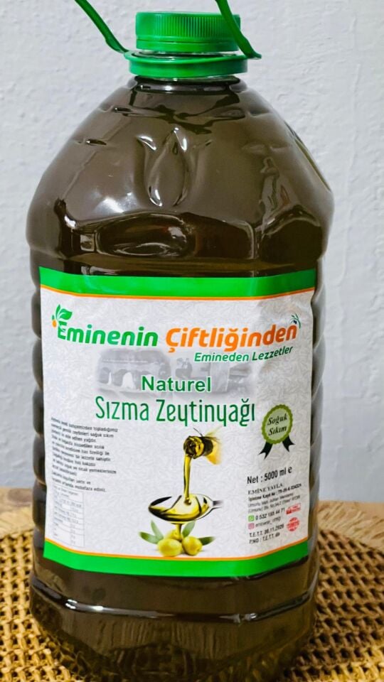 NATUREL 1. KALİTE SIZMA ZEYTİN YAĞ 5 LT