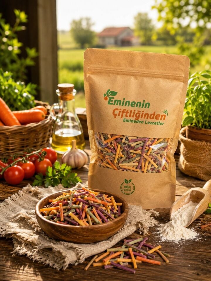 BOL SEBZELİ ERİŞTE 1 KG