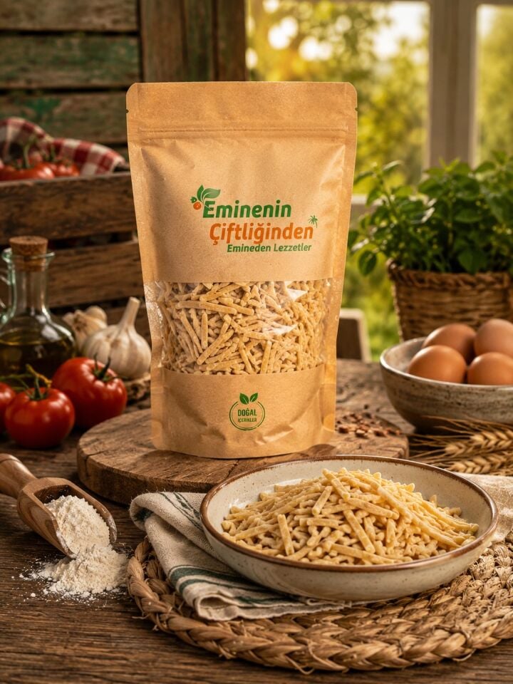 SADE ERİŞTE 1 KG (Köy Yumurtalı)