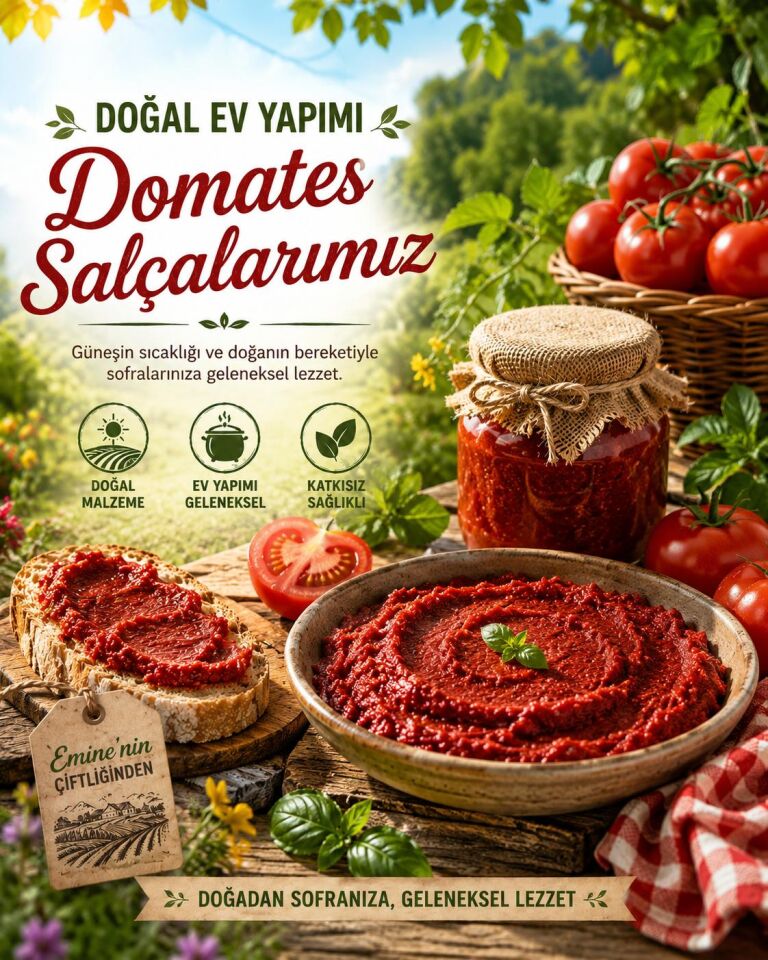 DOMATES SALÇASI (YENİ SEZON ) 1KG