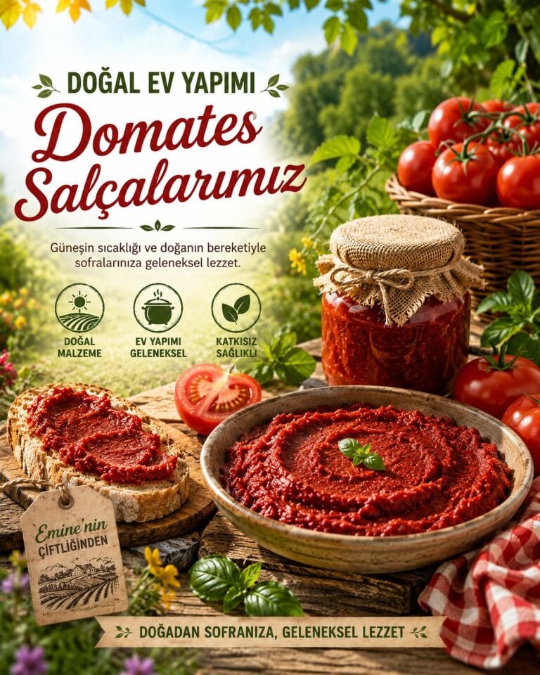 DOMATES SALÇASI (YENİ SEZON ) 1KG