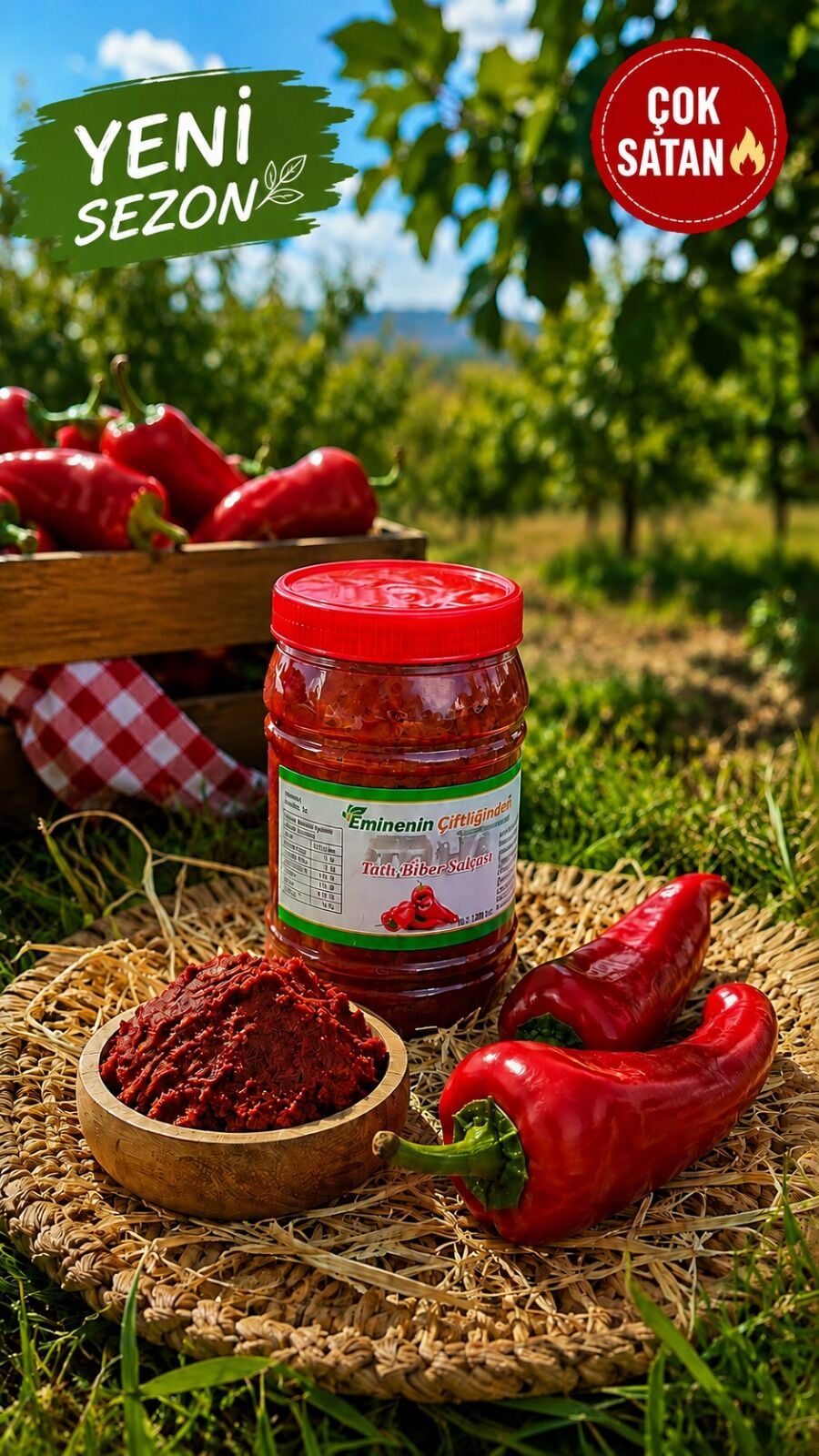 TATLI BİBER SALÇASI 1 KG