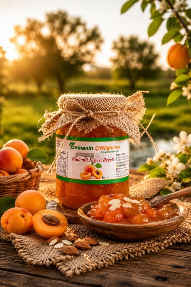 BADEMLİ KAYISI REÇELİ 850 GR