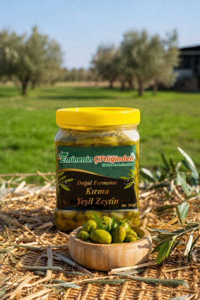 YEŞİL KIRMA ZEYTİN 1 KG