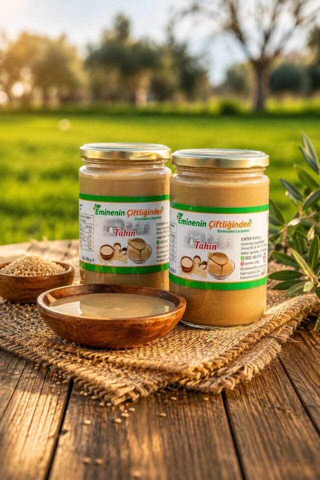 TAŞ DEĞİRMENLİ YERLİ SUSAM TAHİNİ 1 KG ( ÇİFTE KAVRULMUŞ)