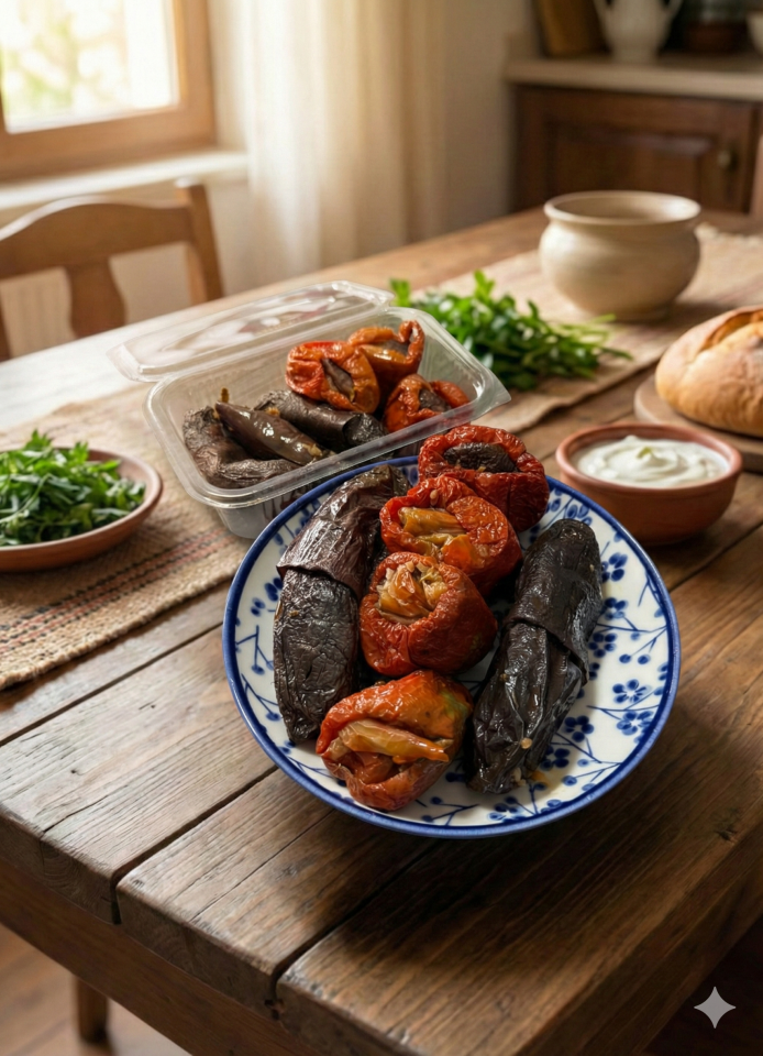KURU BİBER-PATLICAN DOLMASI (1 KG)