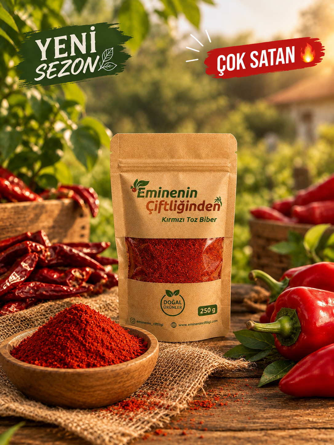 KIRMIZI TOZ BİBER (250 GR)