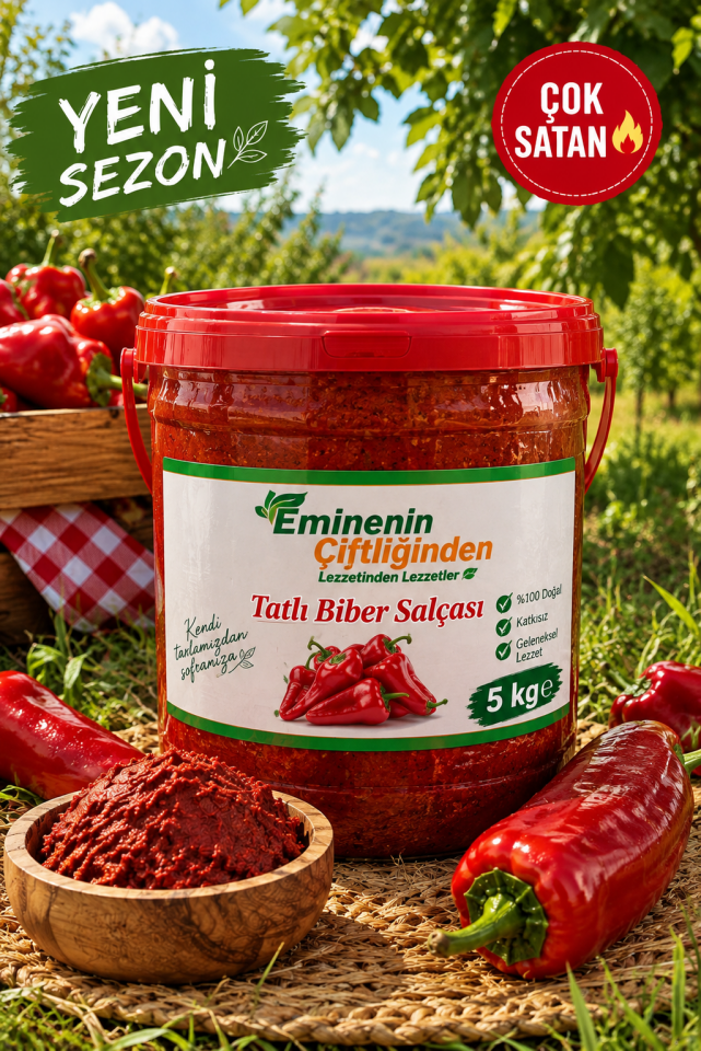 TATLI BİBER SALÇASI (5 KG)