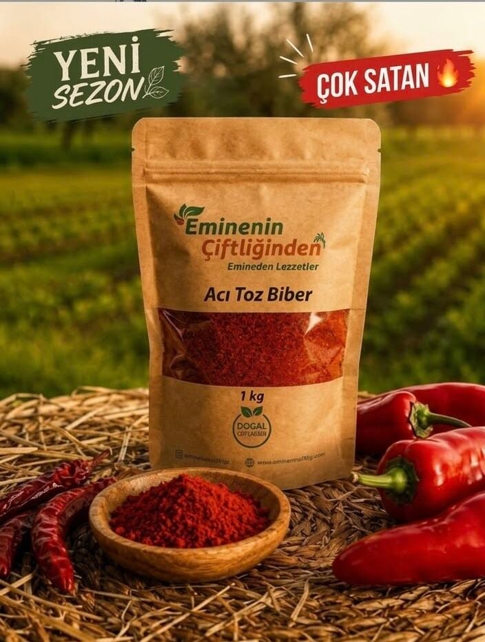 ACI KIRMIZI TOZ BİBER (1 KG)