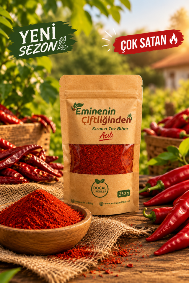 ACI KIRMIZI TOZ BİBER (250 GR)